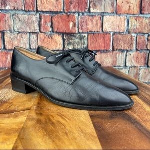 𝅺ROBERT Clergerie Paris Men’s Leather Oxfords in Black Size Men’s Fr 40.5 US 7.5